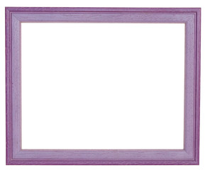.Lilac photo frame. Isolated object