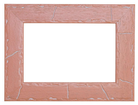 Pink Photo Frame. Isolated Object