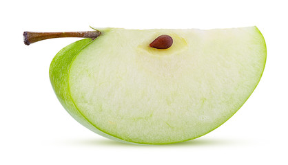 Green apple slice