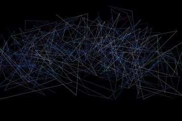 3d render abstract lines shape