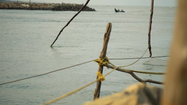 Chinese fishing nets or cheena vala