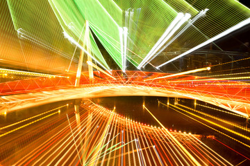 Colorful electric lights motion abstract background