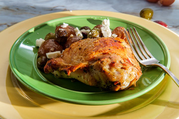 Greek Salmoriglio Chicken Thighs