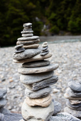 Stones pyramid symbolizing zen, harmony, balance