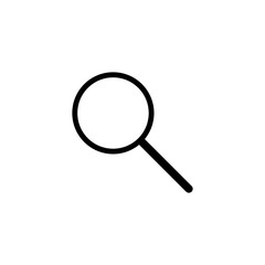Magnifying glass icon vector logo