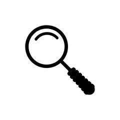 Magnifying glass icon vector logo