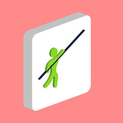 Pole vault computer symbol