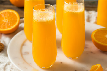 Boozy Champagne Mimosa with Orange Juice