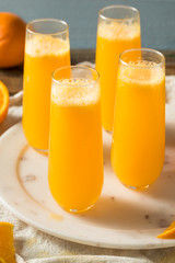 Boozy Champagne Mimosa with Orange Juice