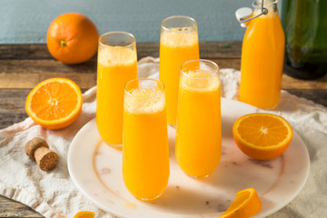 Boozy Champagne Mimosa with Orange Juice