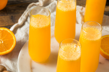 Boozy Champagne Mimosa with Orange Juice