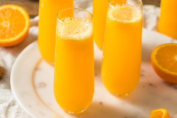 Boozy Champagne Mimosa with Orange Juice