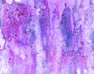 Abstract violet-purple background. Watercolor illustration