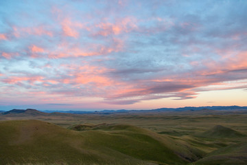 Fototapeta premium sunset over Montana landscape