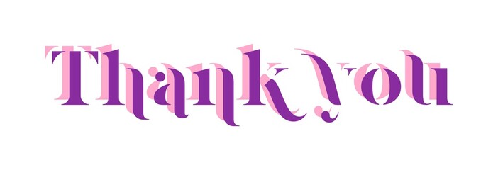 Thank You Card. Hand Written Lettering for Title, Heading, Photo Overlay, Wedding Invitation, Thank You Message.
