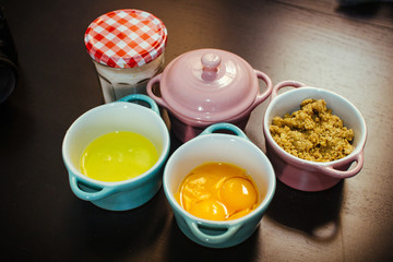 Pastry ingredients sweet candy tasty