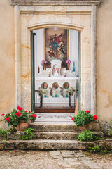 Fototapeta na wymiar A place of Love, A place to for Togetherness A place to Worship Lovely small chapel in south of France