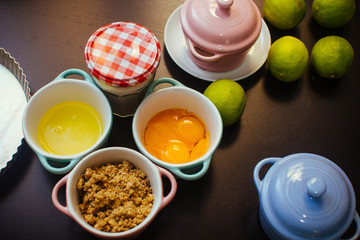 Pastry ingredients sweet candy tasty