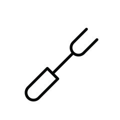 BBQ fork icon template