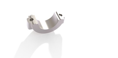 Connecting rod with piston and screw, conrod itself and connection rod parts. H-profile