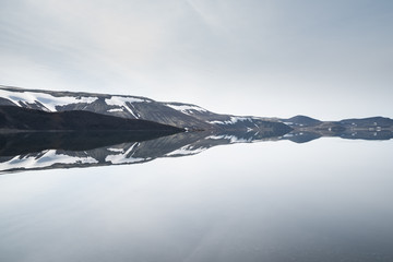 Mountain lake in the morning 2