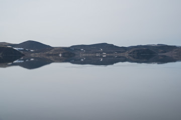 Mountain lake in the morning 1