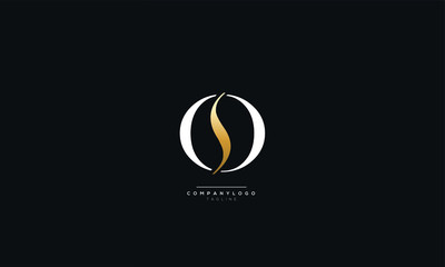 OS SO O S Letter Logo Design Icon Vector Symbol - obrazy, fototapety, plakaty