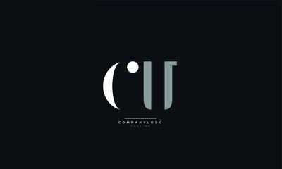 CU Letter Logo Design Icon Vector Symbol