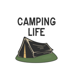 Vintage Black Tent Badge
