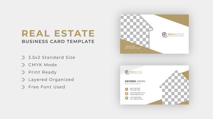 Real estate business or visiting card template