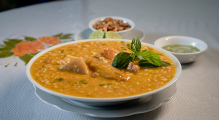 traditional soup of northern Peruvian cuisine

