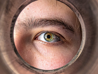 green eyes of a boy