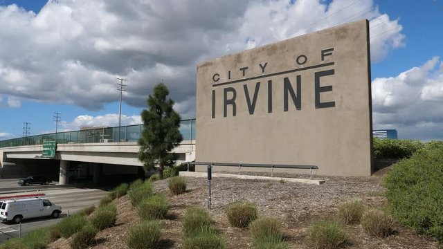 Irvine California Welcome Sign