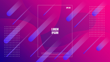 Abstract colorful gradient geometric shapes background. Modern vector design template.