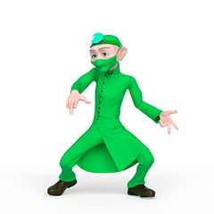 old doctor cartoon is dancing hip hop