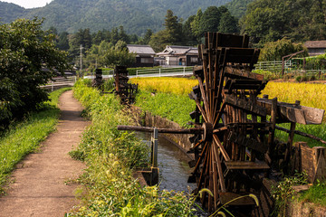 兵庫県・神河町の水車風景