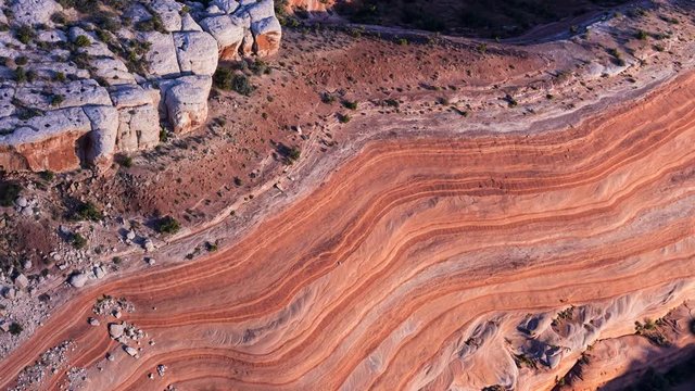 Erosion landscape in the Needles District in Canyonlands National Park in the state of Utah, United States of America. America