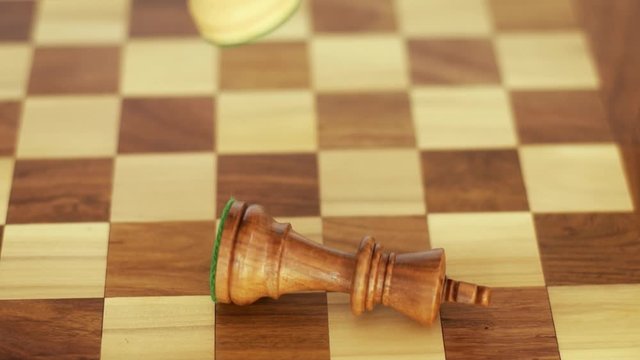 The overthrow of the chess king. Game concept