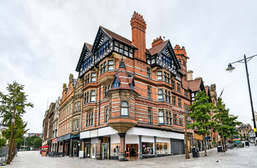 Traditional architecture in Nottingham, East Midlands, UK