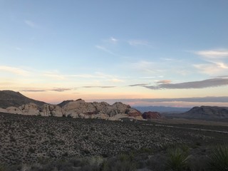 sunset in the desert