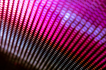 CloseUp LED blurred screen. LED soft focus background. abstract background ideal for design.