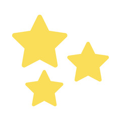 stars bright night isolated icon