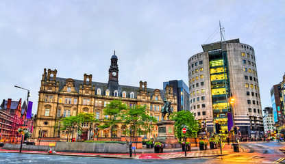 Fototapeta premium City Square in Leeds, England