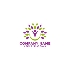 Natural Health Care Logo Template