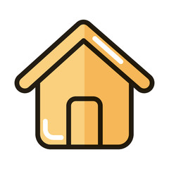 home page internet web technology interface line and fill style icon