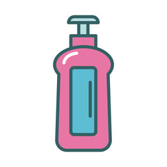 disinfectant plastic bottle product with push dispenser fill style