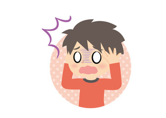 男子の表情　ショック