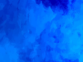 Fototapeta na wymiar 水彩の青い抽象的な背景素材
