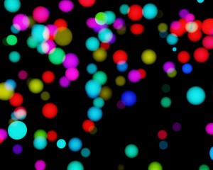 Vintage lamps Abstract lights of bokeh light background for your design. 3d rendering