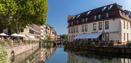 Summer photography of Petite France in Strasbourg